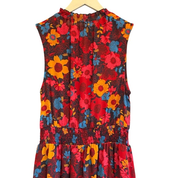 Modcloth Floral Midi Sleeveless Flowy Dress Size Medium - Picture 9 of 9